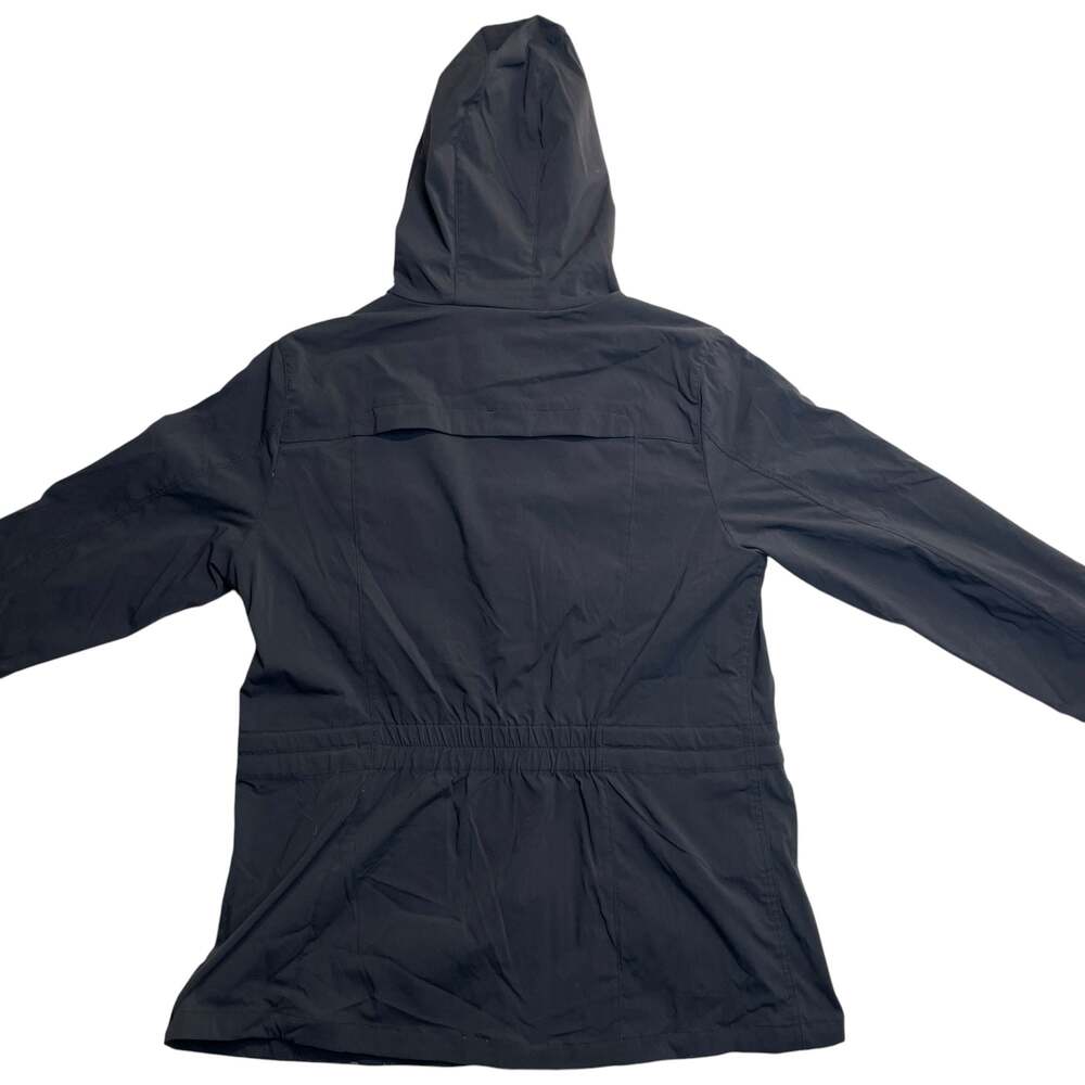 Eddie Bauer Travex Women’s Large Black Hooded Utility Jacket Lightweight - Picture 7 of 7
